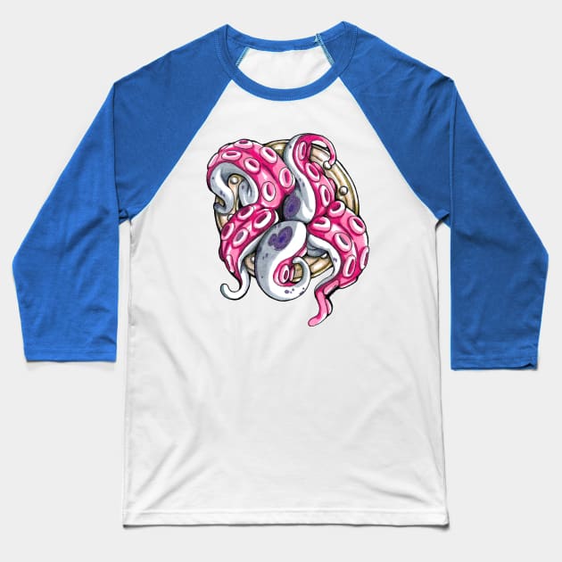 Release the Kraken Baseball T-Shirt by shikicraig